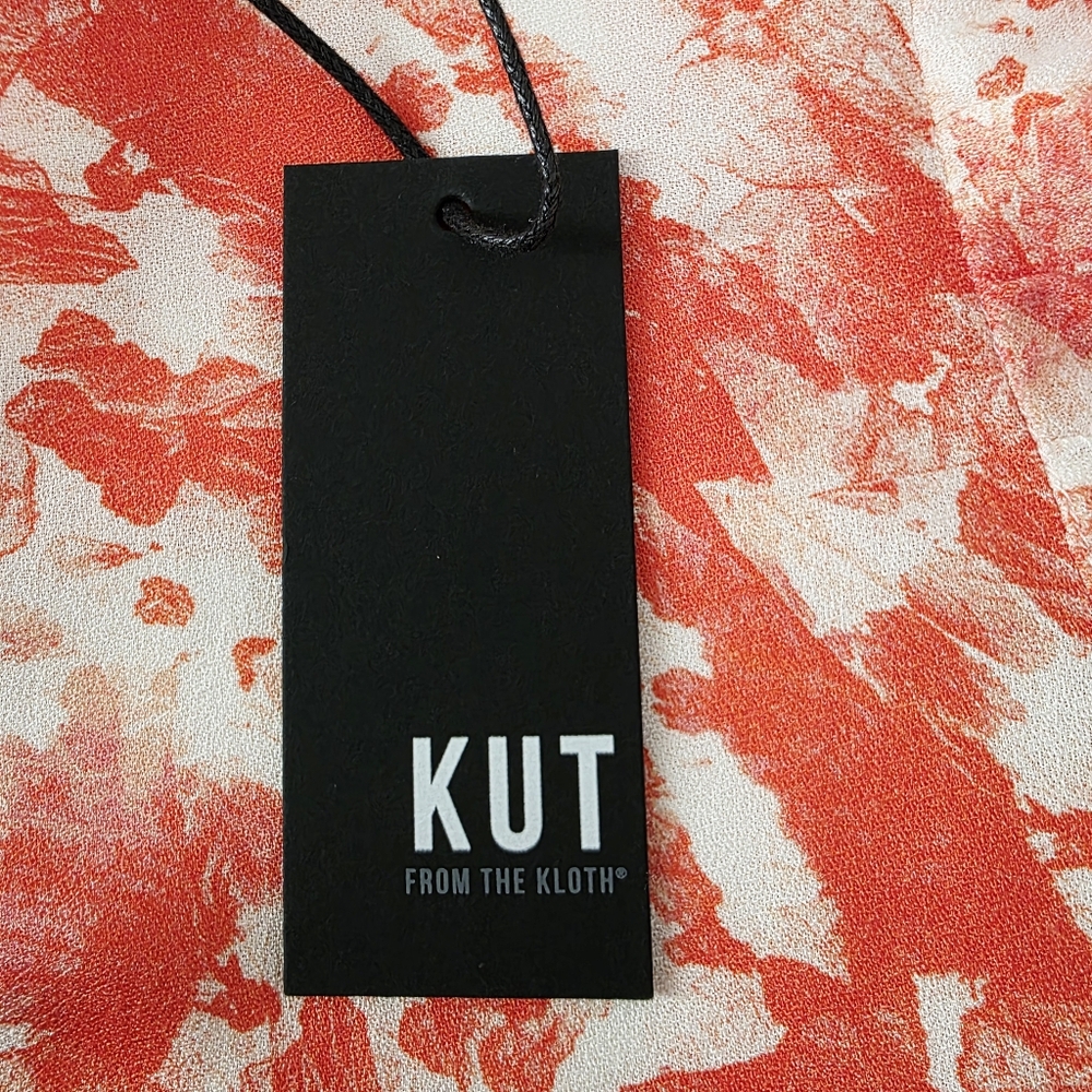 KUT FROM THE‎ KLOTH  SLEEVELESS RUFFLE BUTTON UP TOP Size M - Picture 11 of 13